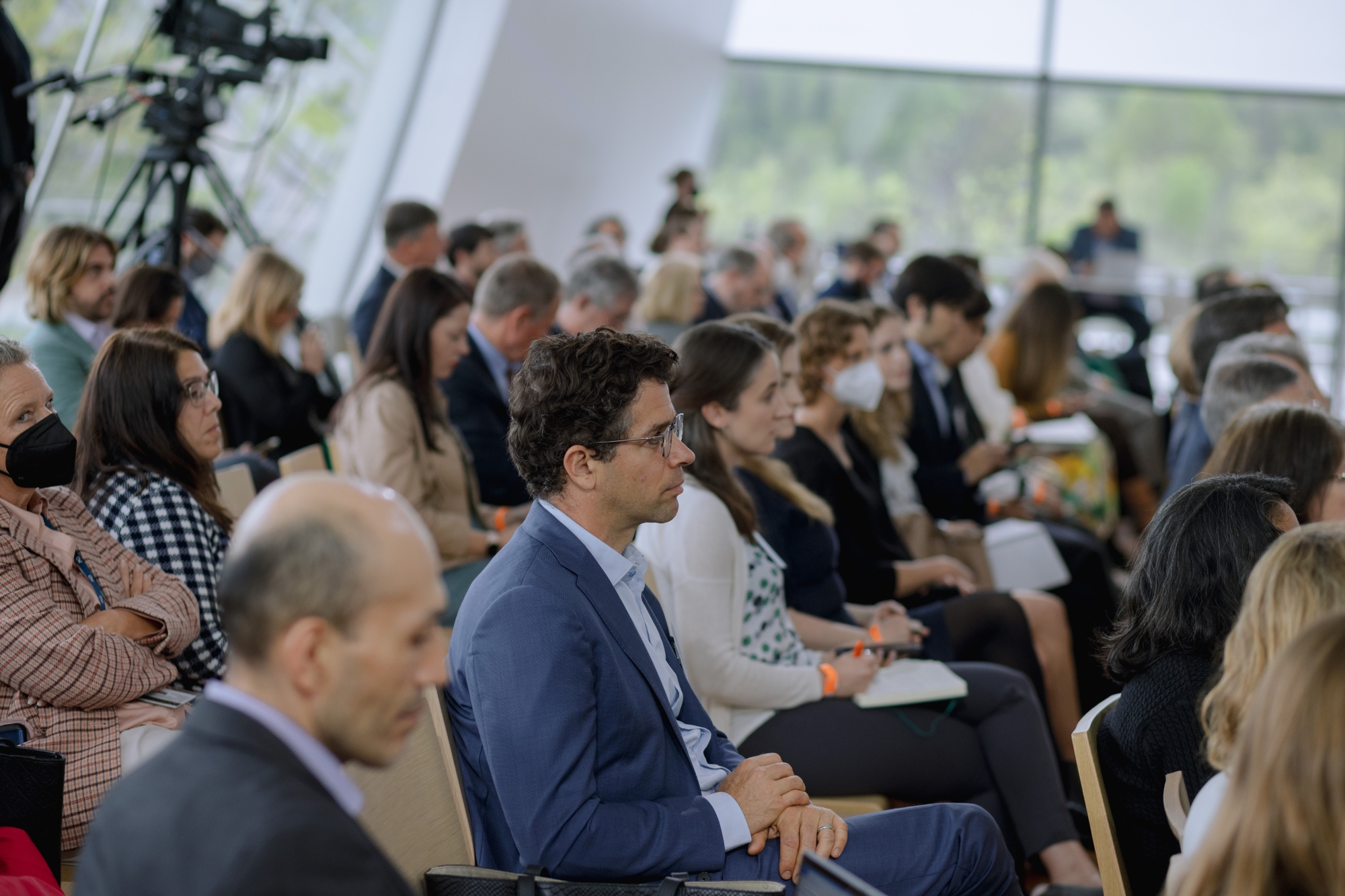 Audience watching the panel