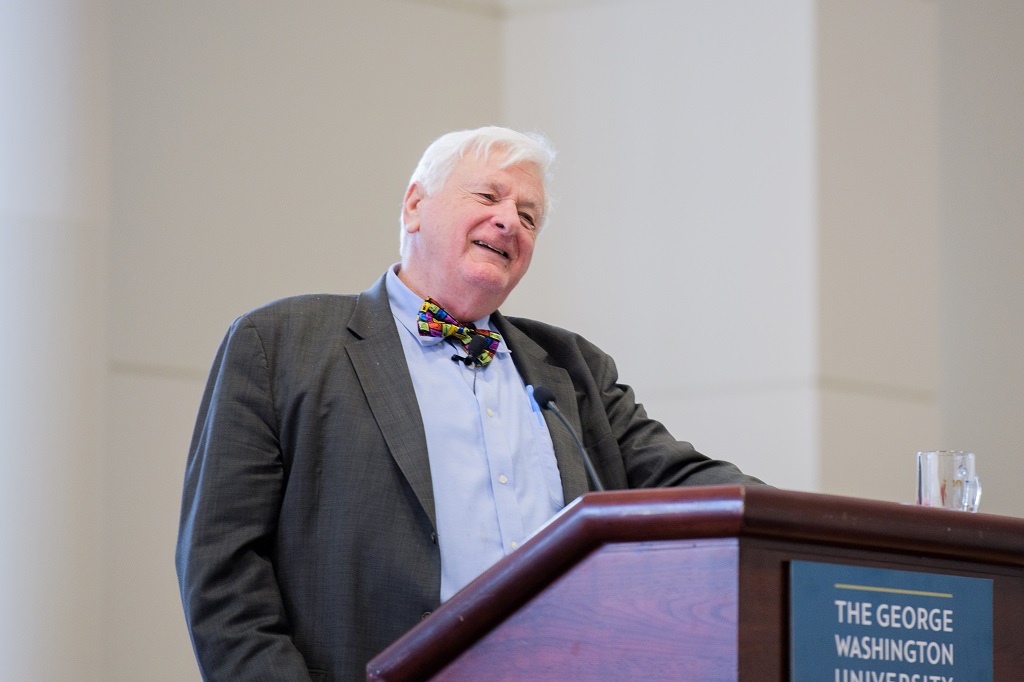 Richard Pierce standing at a podium
