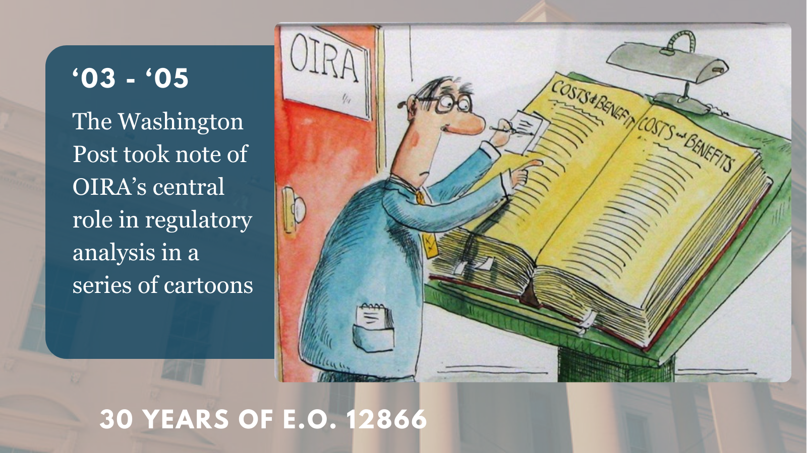 Slide 7: 30 Years of EO 12866 Slide 7: 30 Years of EO 12866