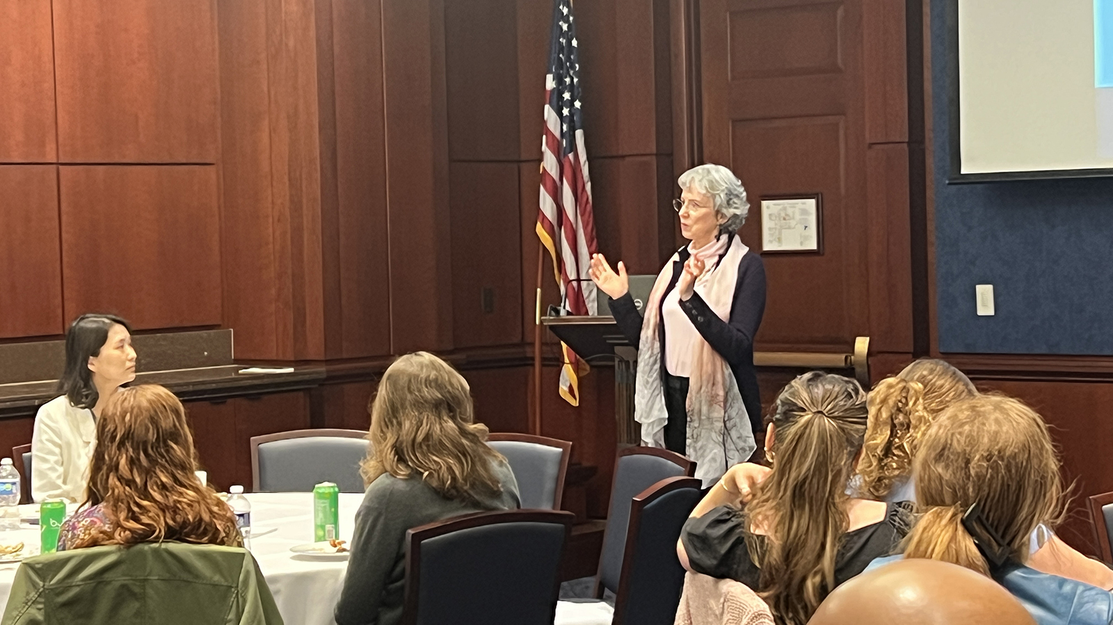 Susan Dudley presents a seminar on regulatory policy on Capitol Hill