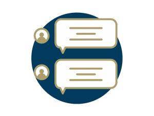 Image of speech bubbles, indicating comments.