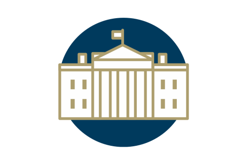 Graphic depicting the White House