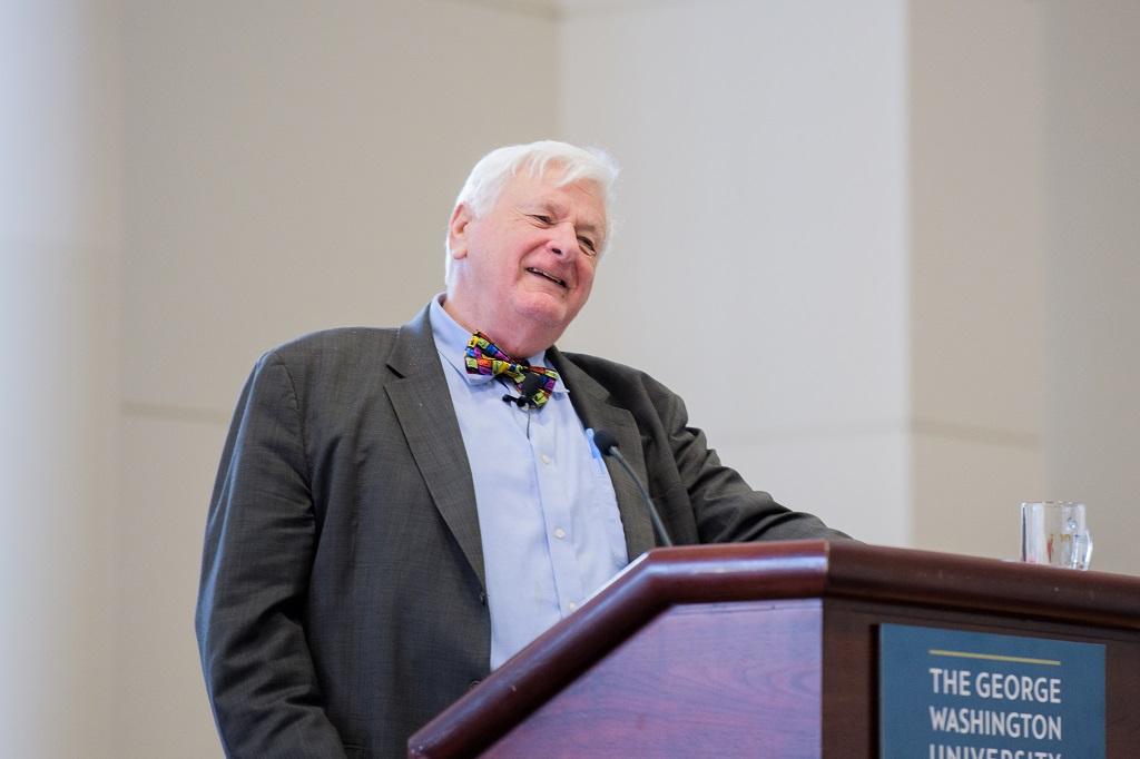 Richard Pierce standing at a podium
