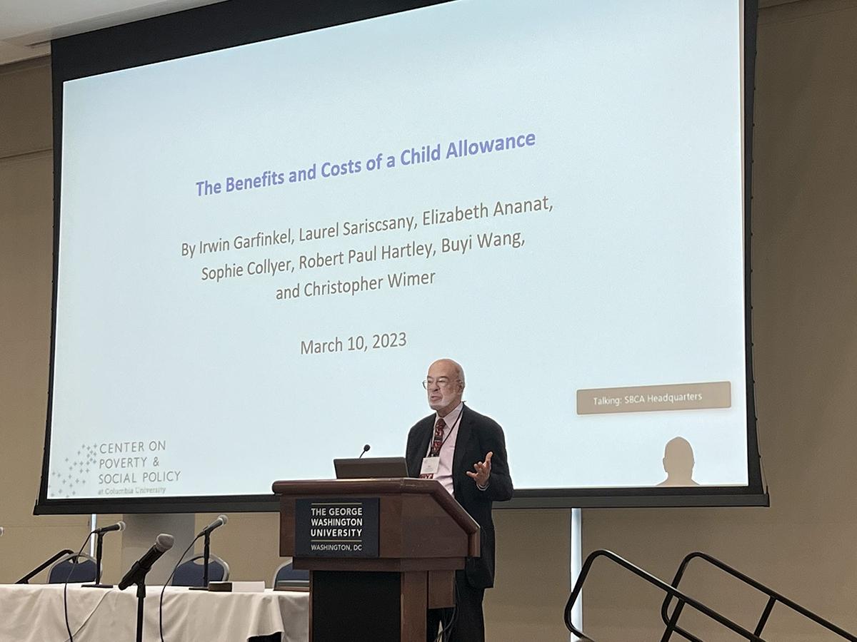 Irv Garfinkel receives award for 2022 Best Article in the Journal of Benefit Cost Analysis