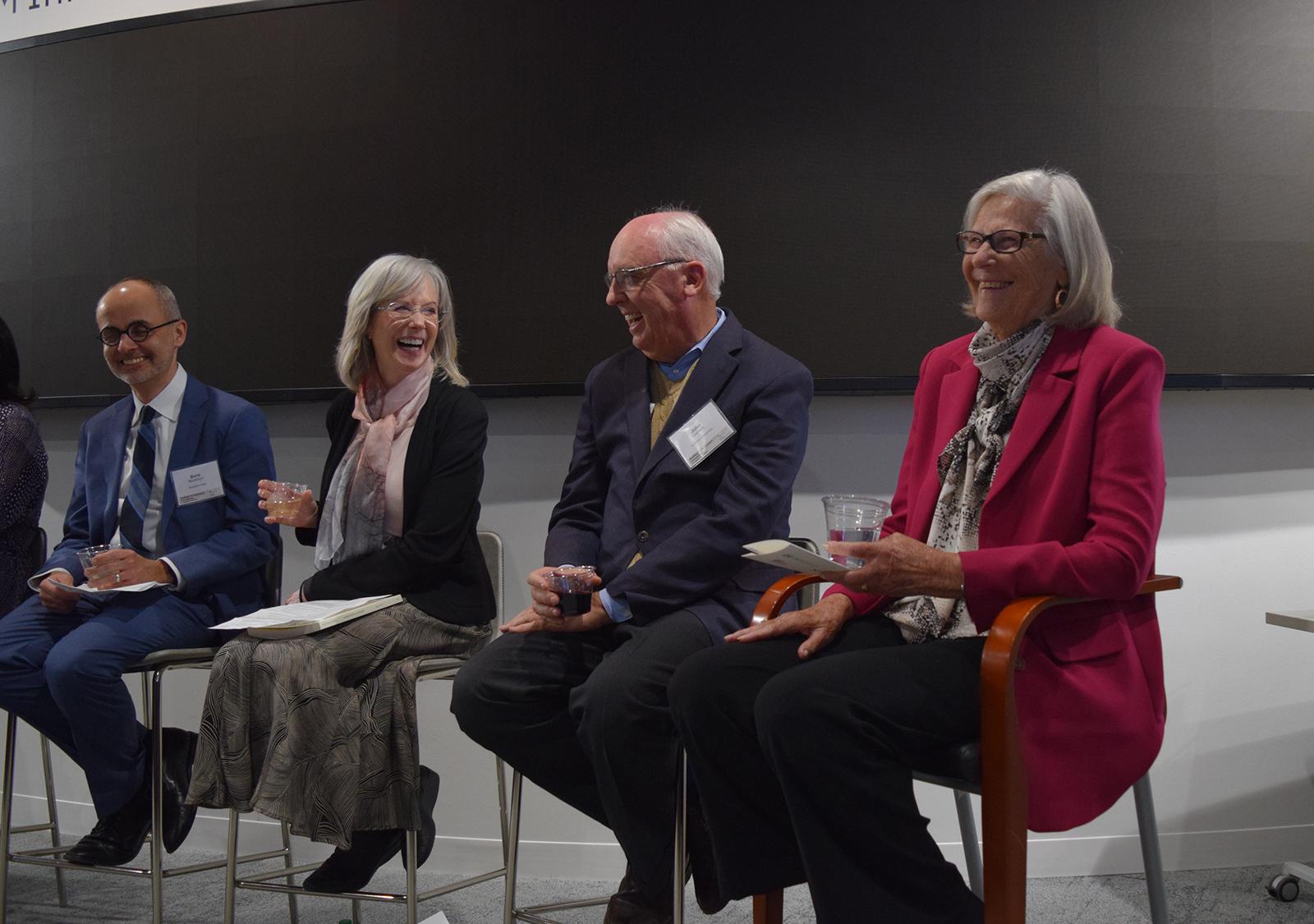 Former OIRA Administrators, Left to Right: Boris Bershteyn, Susan Dudley, John Graham, Sally Katzen