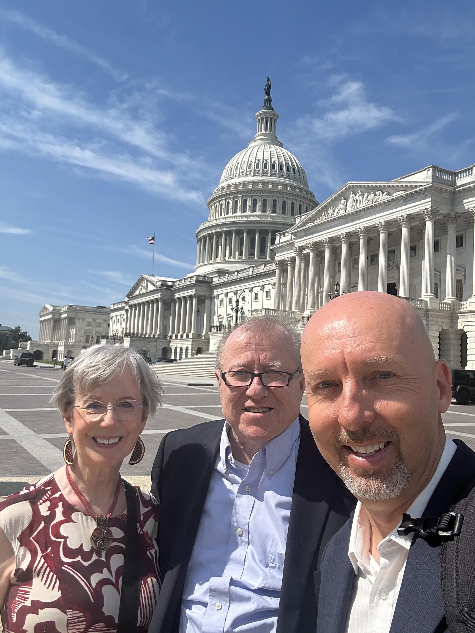 Susan Dudley Joe Cordes Steve Balla Capitol bldg July 2025