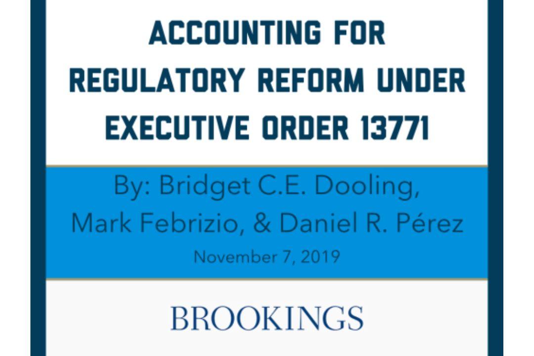 Accounting for Regulatory Reform Under Executive Order 13771 cover